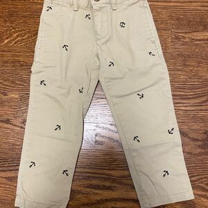 Polo by Ralph Lauren Beige Pants with Anchor Detail